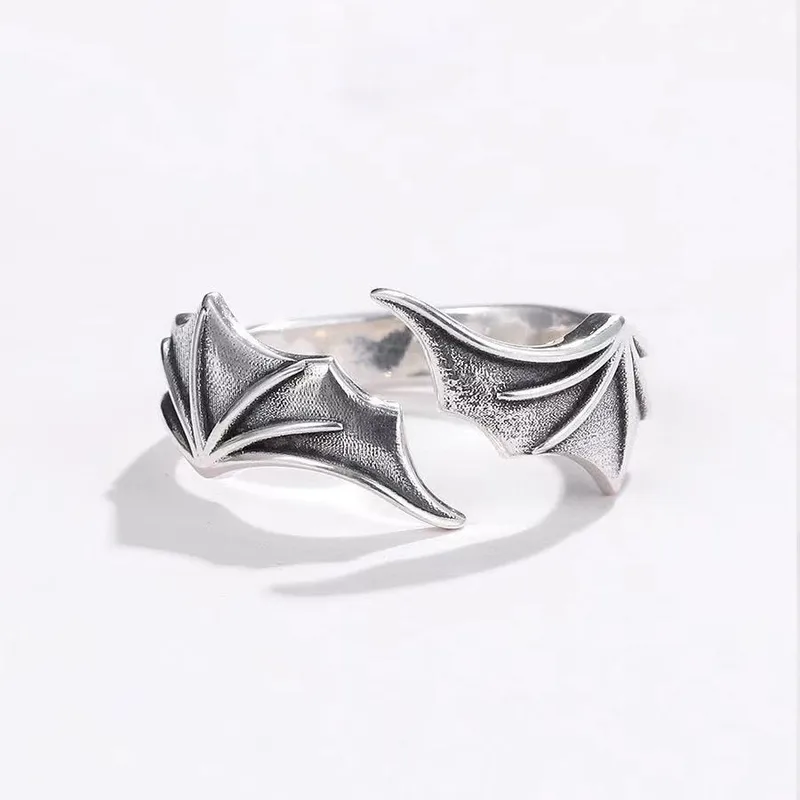 Unique Wing And Bat-Themed Couple Rings